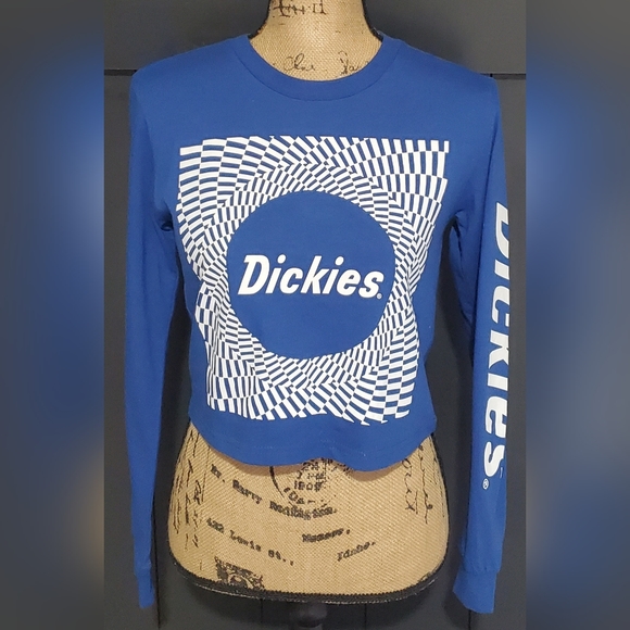 🔷️DICKIES Checkered Swirl Crop Top🔷️ - Picture 1 of 4
